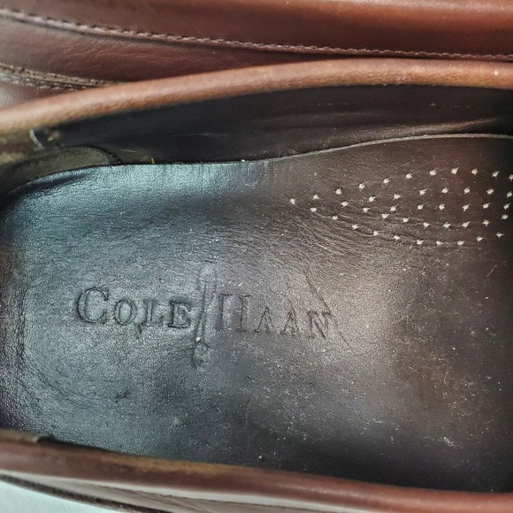 Cole Haan Mens 10 M‎ Brown Leather Loafer Shoes Nike Air Comfort - Picture 9 of 16